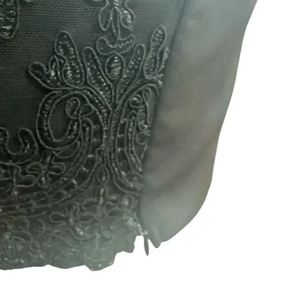 *BOGO* Kendall + Kylie Black Lace Mesh Crop tank top - Picture 3 of 4